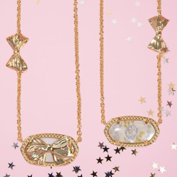 Kendra Scott x LoveShackFancy Elisa Necklace Blue - Picture 2 of 3